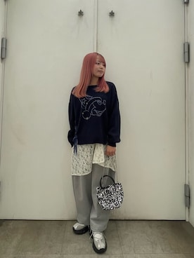 「アイテム（キャミソール）」を使った、めりさん（レディース・152cm・10代）の秋コーディネート