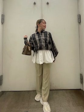 「SENSE OF PLACE by URBAN RESEARCH（センスオブプレイスバイアーバンリサーチ）のアイテム」を使った、めりさん（レディース・152cm）の秋コーディネート