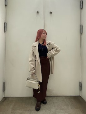 「アイテム（その他アウター）」を使った、めりさん（レディース・152cm）の秋コーディネート