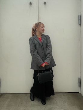 「アイテム（スカート）」を使った、めりさん（レディース・152cm・10代）の秋コーディネート