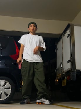 「アイテム（Tシャツ/カットソー）」を使った、m@/&w.tさん（メンズ・164cm・10代）の夏コーディネート