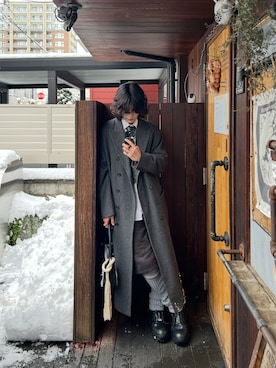 Jean Paul Gaultierのチェスターコートを使ったメンズ人気ファッション