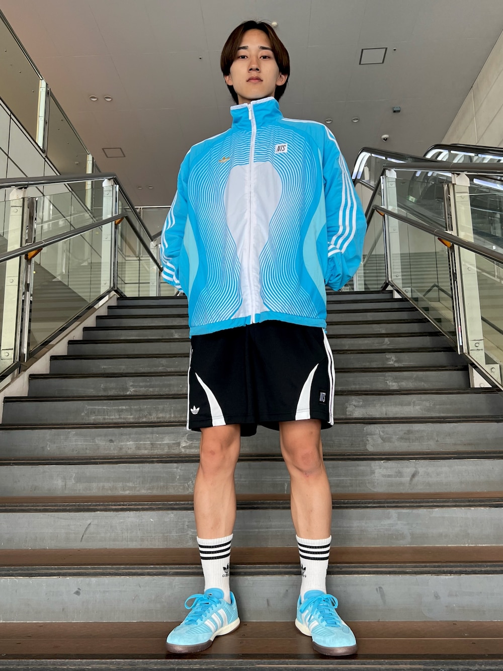 adidas × NTS Radio 総柄プリント SSTトラックトップ、adidas