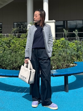 「アイテム（バッグ）」を使った、Miyashitaさん（メンズ・153cm）の秋コーディネート