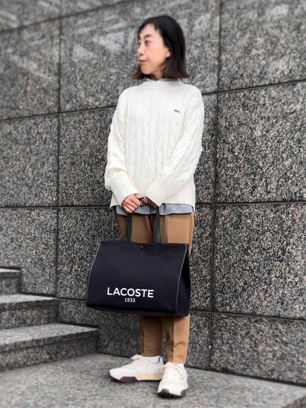 LACOSTE（ラコステ）の「ビッグケーブルニットセーター（ニット