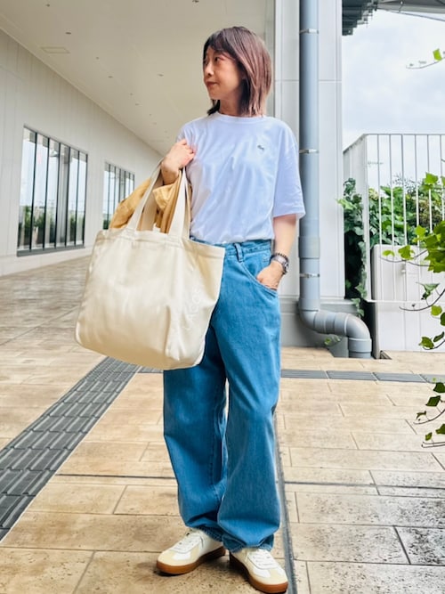 ハイクオリティ ピマコットン仕立て ワンポイントソフトタッチ半袖Tシャツ