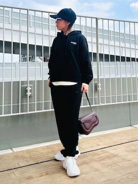 「アイテム（バッグ）」を使った、Miyashitaさん（メンズ・153cm）の秋コーディネート