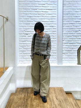 「CANAL JEAN（キャナルジーン）のアイテム（カーディガン/ボレロ）」を使った、SAKURAさん（レディース・155cm）の秋コーディネート