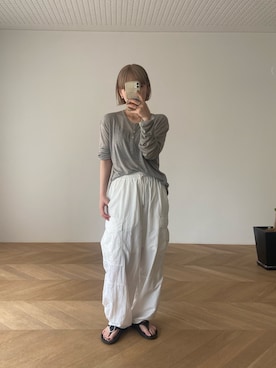「テンセル」｜SAKURAさん（レディース・155cm）の夏コーディネート