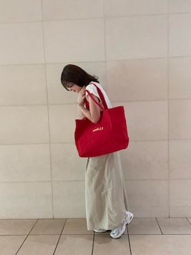 「EKAL（エカル）のアイテム」を使った、tomoさん（レディース・161cm）の夏コーディネート