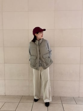 「MARMOT（マーモット）のアイテム」を使った、tomoさん（レディース・161cm）の秋コーディネート