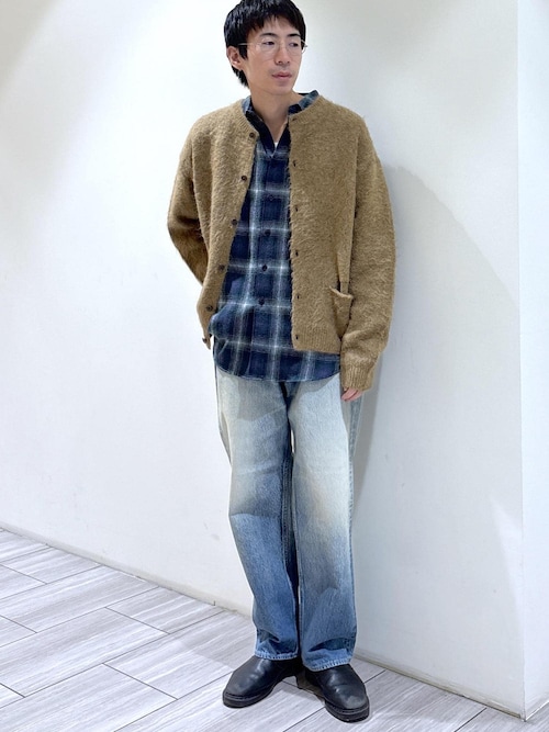 モヘアミックス オーバーサイズ クルーネックカーディガン