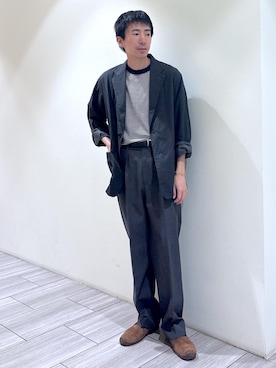 「アイテム（テーラードジャケット）」を使った、吉田　さん（メンズ・176cm）の夏コーディネート