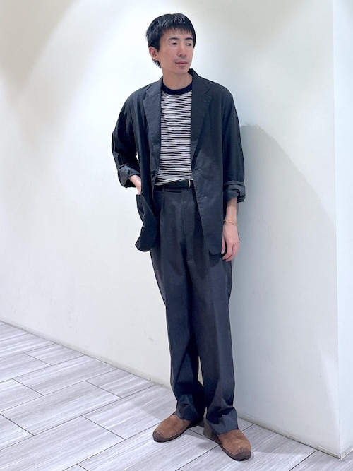 セール】【WILD LIFE TAILOR】ライトピケ ルーズシルエット シャツ
