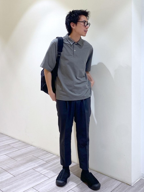 《新色追加》【RIRANCHA/リランチェ】ボックスシルエット ジャージー ポロシャツ / イージーケア / ユニセックス / 吸水速乾