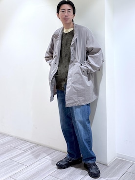 「Lee（リー）のアイテム」を使った、吉田　さん（メンズ・176cm）の冬コーディネート