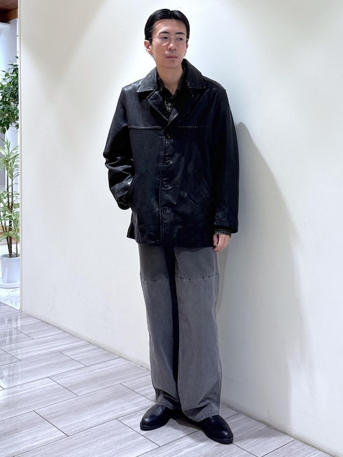 ウォッシュド ラムレザー カーコート（カバーオール）｜ADAM ET ROPE