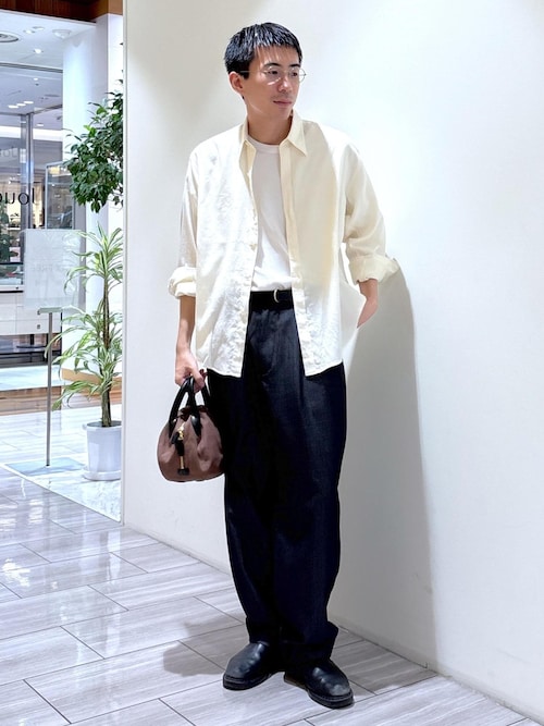 【NIKKE】ワイド イージー デニム スラックス / ADAM ET ROPE' JEANS -GRID-