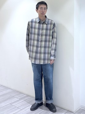 「AURALEE」｜吉田　さん（メンズ・176cm）の秋コーディネート
