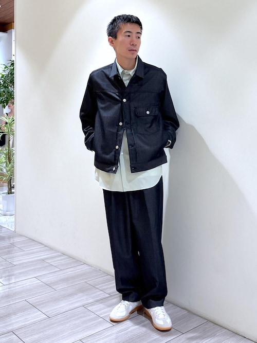 【NIKKE】ワイド イージー デニム スラックス / ADAM ET ROPE' JEANS -GRID-