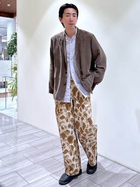 「ブルべ冬」｜吉田　さん（メンズ・176cm・20代）の春コーディネート