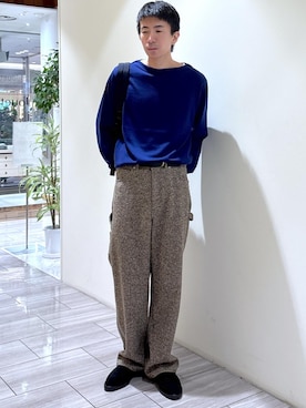 「パンツスタイル」｜吉田　さん（メンズ・176cm・20代）の秋コーディネート