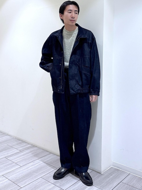 mimisandro サンドロ デニム ボア ジャケット キムスヒョン着用 デニム ボマージャケット / ADAM ET ROPE' JEANS -FILM-（デニム