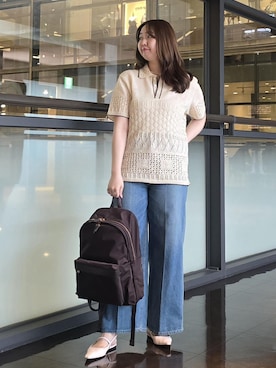 「E'POR（エポール）のアイテム」を使った、モエさん（レディース・163cm）の夏コーディネート