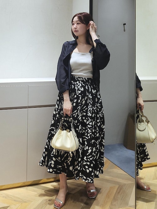 コットンシルククロップド丈シアーシャツ（シャツ/ブラウス