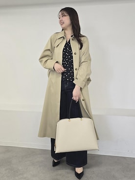 「ROPE'（ロペ）のアイテム（ジャケット/アウター）」を使った、モエさん（レディース・163cm）の春コーディネート