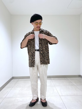 「ADAM ET ROPE'（アダムエロペ）のアイテム（スリッポン）」を使った、adam_yamashitaさん（メンズ・169cm）の夏コーディネート