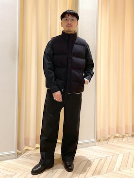「アイテム（つなぎ/オールインワン）」を使った、adam_yamashitaさん（メンズ・169cm・30代）の冬コーディネート