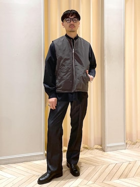 「アイテム（ベスト）」を使った、adam_yamashitaさん（メンズ・169cm・30代）の冬コーディネート