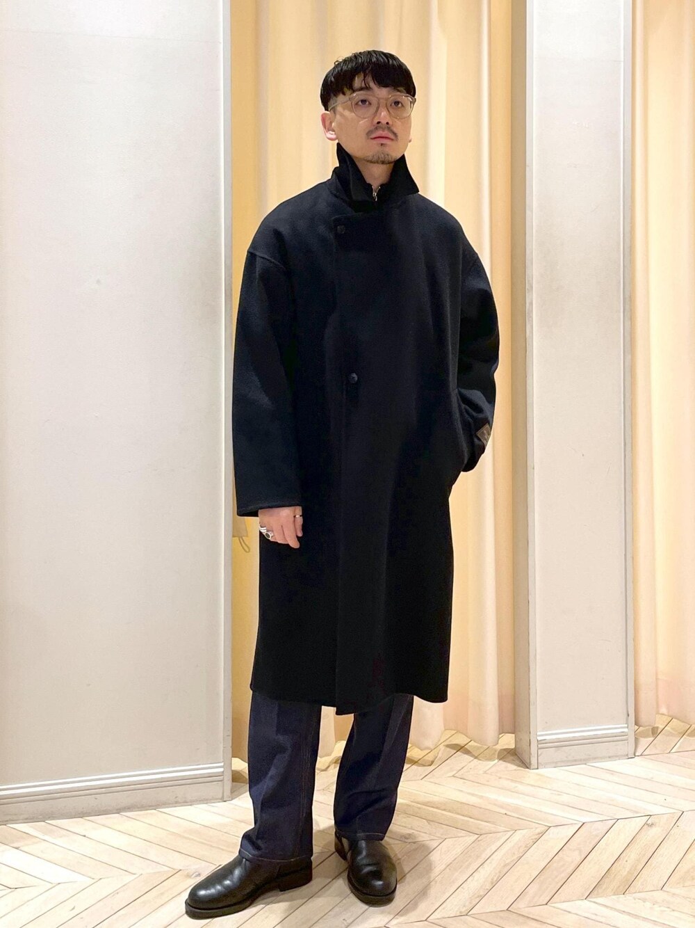 マフラー付き》メリノウール ダブルフェイス セミダブル