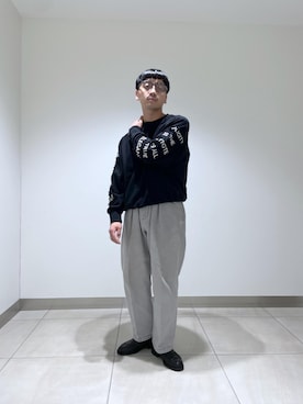 「ADAM ET ROPE'（アダムエロペ）のアイテム（スウェット）」を使った、adam_yamashitaさん（メンズ・169cm）の秋コーディネート