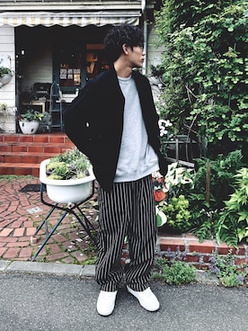 「LOWRYS FARM（ローリーズファーム）のアイテム（ジャケット/アウター）」を使った、tada04yさん（メンズ・176cm）の春コーディネート