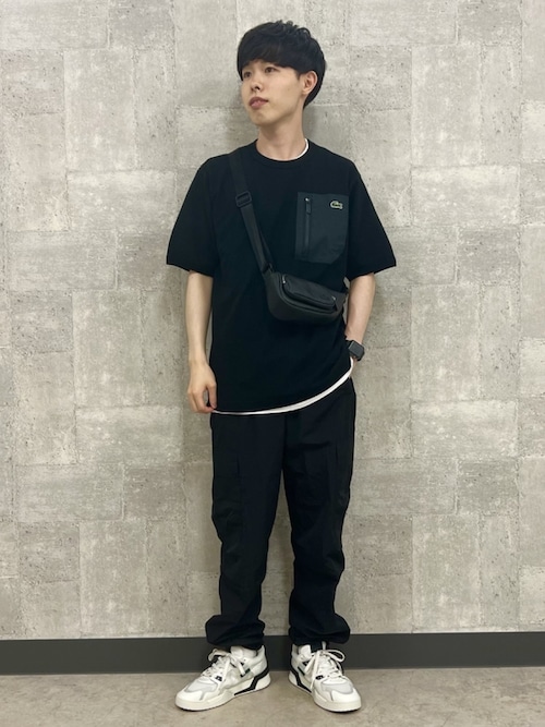 LACOSTE カーゴパンツ 耐水ワイドカーゴパンツ / ワイドパンツ