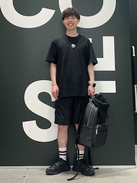 「アイテム（バックパック/リュック）」を使った、sakataさん（メンズ・169cm）の夏コーディネート