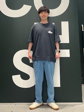 「LACOSTE（ラコステ）のアイテム」を使った、sakataさん（メンズ・169cm）の夏コーディネート