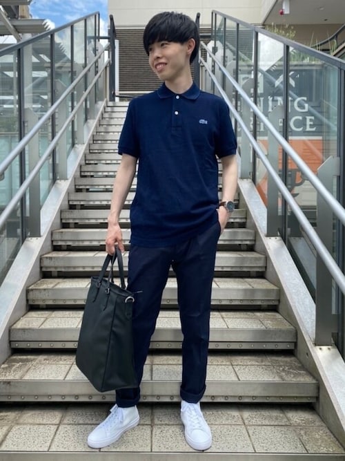 撥水 オックスフォード ストレッチ センタークリース スラックス