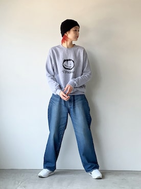 「e.sen（イーセン）のアイテム」を使った、キノモトさん（レディース・167cm）の春コーディネート