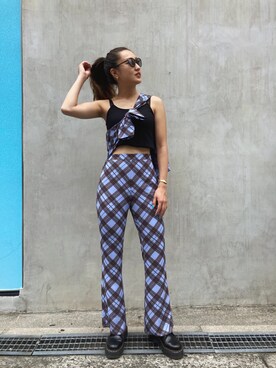 畑中麻弥さん（レディース・165cm）の夏コーディネート