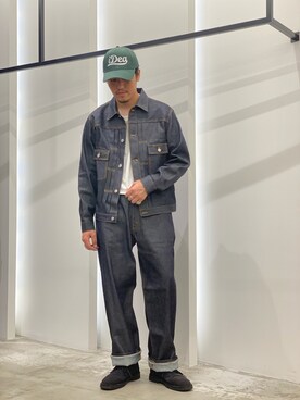 「URBAN RESEARCH（アーバンリサーチ）のアイテム（デニムジャケット）」を使った、AKIHIROさん（メンズ・178cm）の秋コーディネート