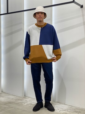 「URBAN RESEARCH（アーバンリサーチ）のアイテム（ハット）」を使った、AKIHIROさん（メンズ・178cm）の秋コーディネート