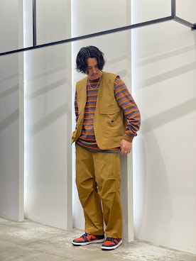 「Uiscel（ユイセル）のアイテム」を使った、AKIHIROさん（メンズ・178cm）の春コーディネート