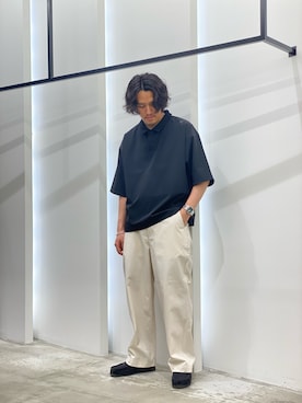 「Uiscel（ユイセル）のアイテム」を使った、AKIHIROさん（メンズ・178cm）の春コーディネート