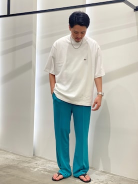 「URBAN RESEARCH（アーバンリサーチ）のアイテム（サンダル）」を使った、AKIHIROさん（メンズ・178cm）の夏コーディネート