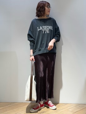 「Rouge vif（ルージュヴィフ）のアイテム」を使った、ひかりさん（レディース・162cm）の春コーディネート