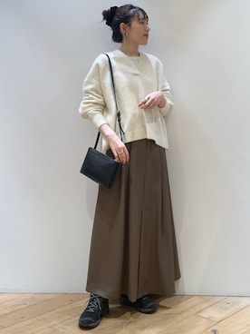 「Rouge vif（ルージュヴィフ）のアイテム」を使った、ひかりさん（レディース・162cm）の冬コーディネート