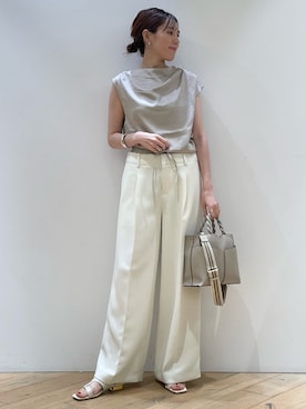 「LOWELL things（ロウェル　シングス）のアイテム（ショルダーバッグ）」を使った、ひかりさん（レディース・162cm）の夏コーディネート